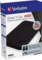 VERBATIM externý SSD disk 256 GB Store ´n´ Go Portable USB3.2 Gen 1, čierna