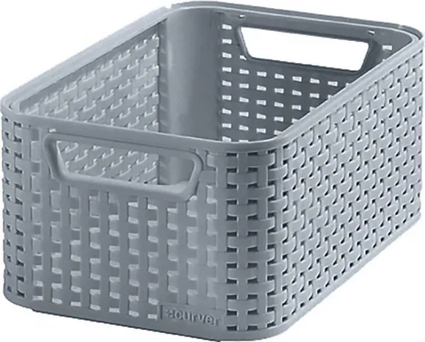 Curver Rattan úložný box S svetlosivý 1ks