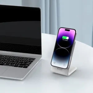Tech-Protect QI15W-A23 Magnetická bezdrôtová nabíjačka MagSafe, biela