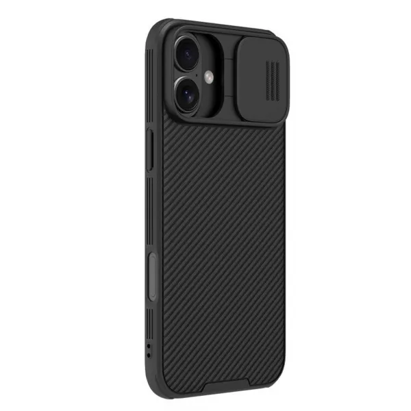 Nillkin Camshield, iPhone 16 Plus, čierny