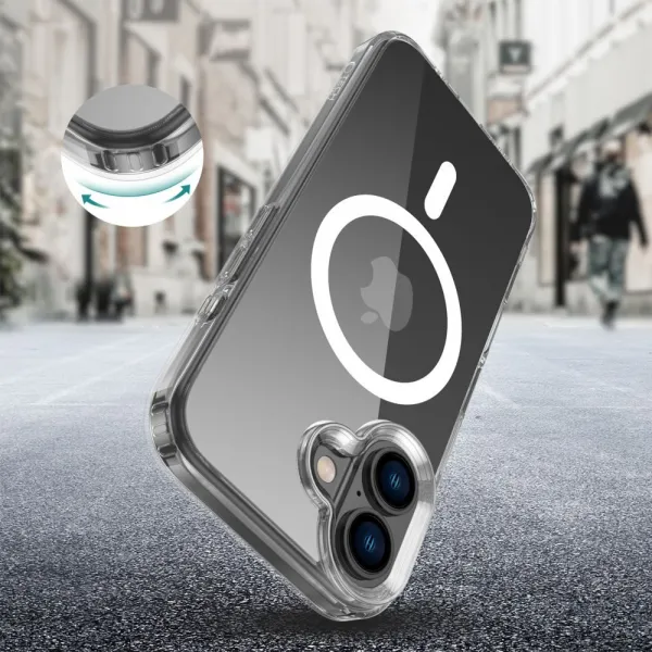 Tech-Protect Flexair Hybrid s MagSafe, iPhone 16, priehľadný