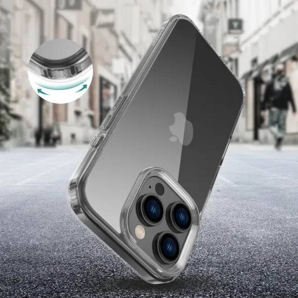 Tech-Protect Flexair Hybrid, iPhone 16 Pro, priehľadný