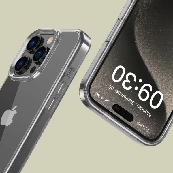Tech-Protect Flexair Hybrid, iPhone 16 Pro, priehľadný