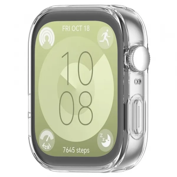 Tech-Protect Defense 360 puzdro so sklom na Huawei Watch Fit 3, priesvitné