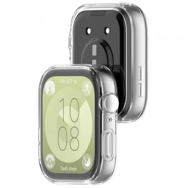 Tech-Protect Defense 360 puzdro so sklom na Huawei Watch Fit 3, priesvitné
