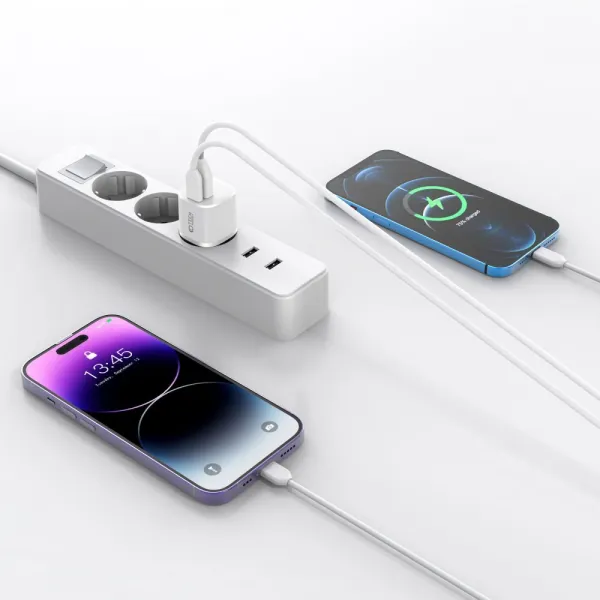 Tech-Protect C20W Mini adaptér, 2 porty, PD20W / QC3.0, čierny