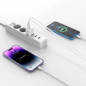 Tech-Protect C20W Mini adaptér, 2 porty, PD20W / QC3.0, čierny