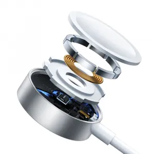 Joyroom S-IW008 Nabíjací kábel 3v1, USB na Apple Watch, USB-C, Lightning, 3,5 W, 1,2 m, biely