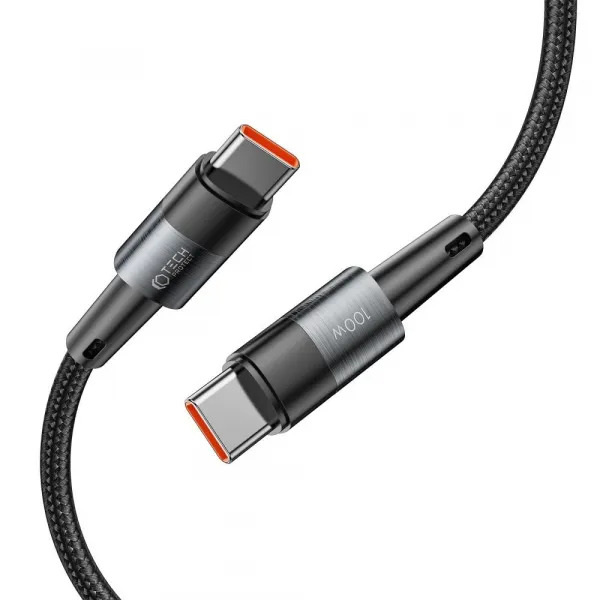 Tech-Protect UltraBoost kábel USB-C, PD100W/5A, 3m, sivý