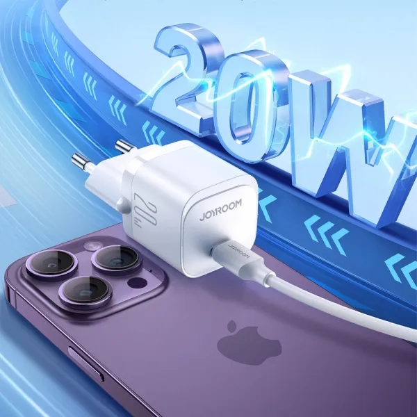 Joyroom JR-TCF02 Mini nabíjačka USB-C, 20W, PD, biela
