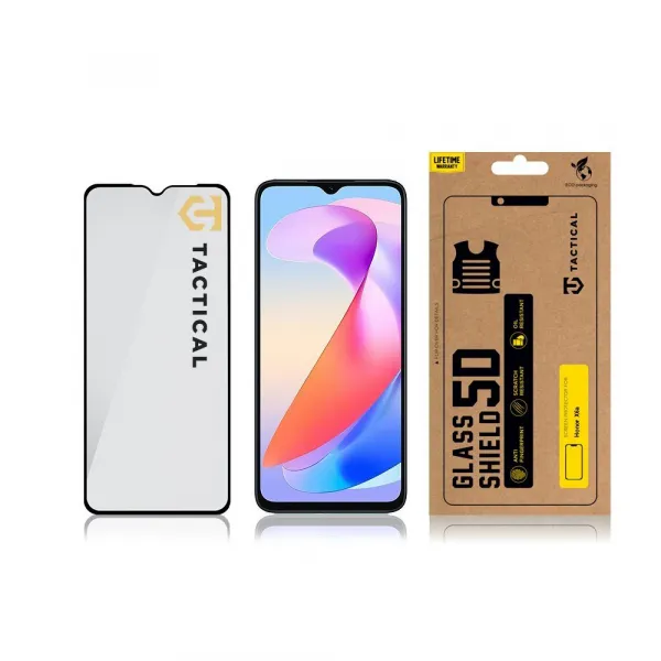 Tactical Glass Shield 5D sklo pre Honor X6a, čierne
