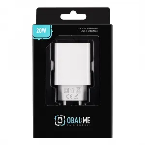 OBAL:ME Cestovná nabíjačka USB-C 20W, biela