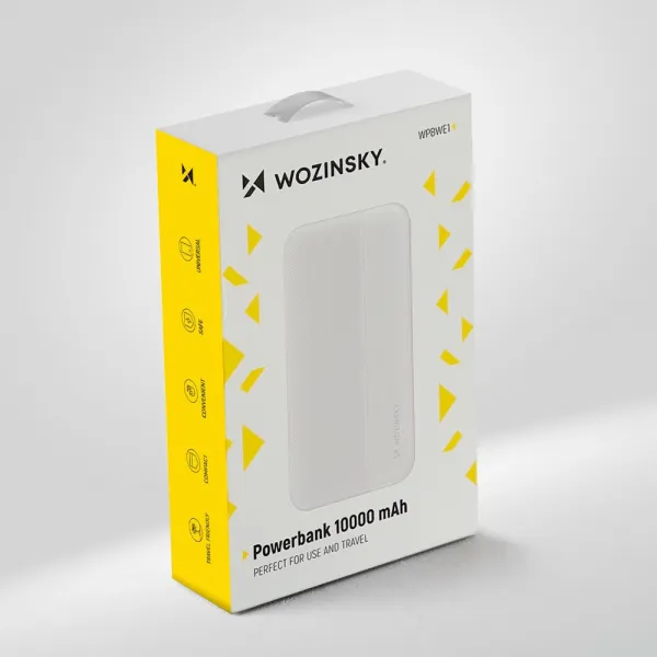 MG WPBWE1 Power Bank 10000mAh 2x USB, biely (WPBWE1)