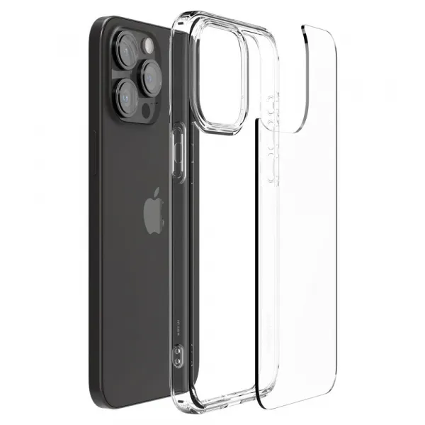 Spigen Ultra hybrid kryt na mobil, iPhone 15 Pro Max, číry