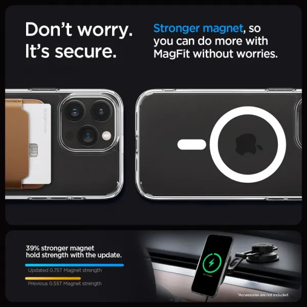 Spigen Ultra Hybrid Mag s MagSafe, iPhone 15 Pro, biely