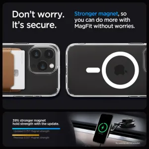 Spigen Ultra Hybrid Mag s MagSafe, iPhone 15 Pro, biely