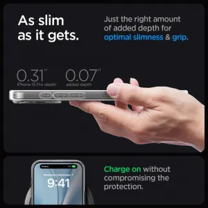 Spigen Ultra Hybrid Mag s MagSafe, iPhone 15 Pro, biely