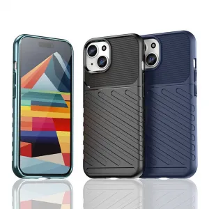 MG Thunder kryt na iPhone 15, čierny