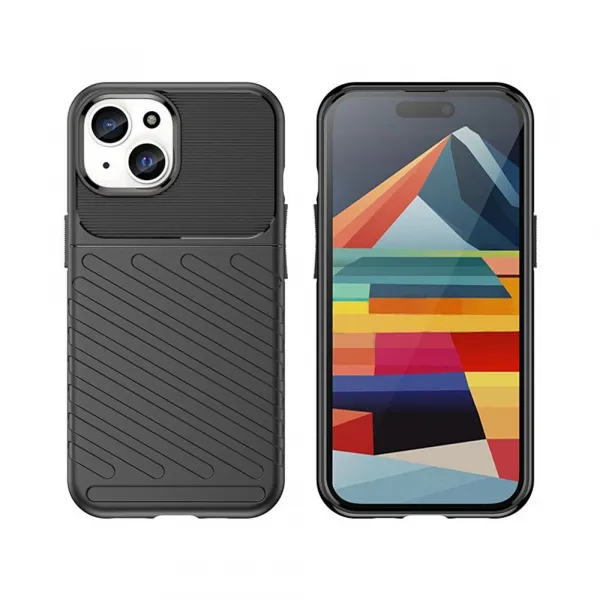 MG Thunder kryt na iPhone 15, čierny