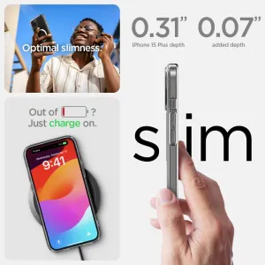 Spigen Ultra Hybrid Mag s MagSafe, iPhone 15 Plus, biely