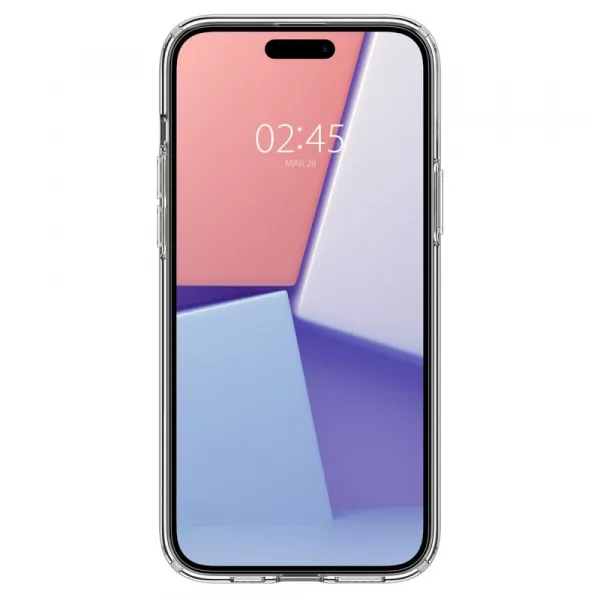 Spigen Liquid Crystal kryt na mobil, iPhone 15, Crystal Clear