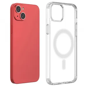 Clear Magnetic Case s MagSafe, iPhone 15 Plus, priehľadný