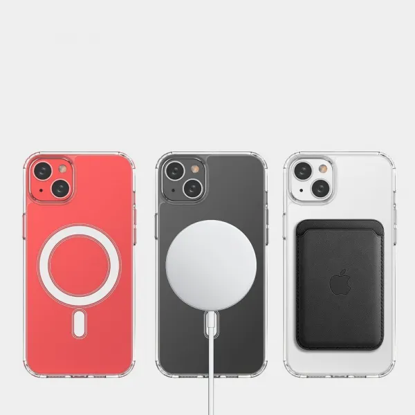Clear Magnetic Case s MagSafe, iPhone 15 Plus, priehľadný