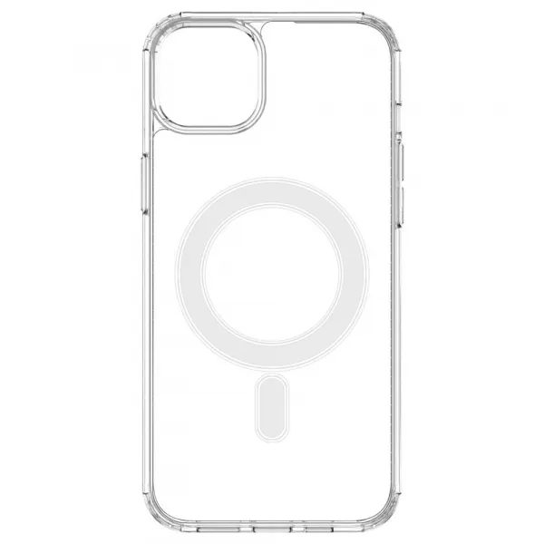 Clear Magnetic Case s MagSafe, iPhone 15 Plus, priehľadný