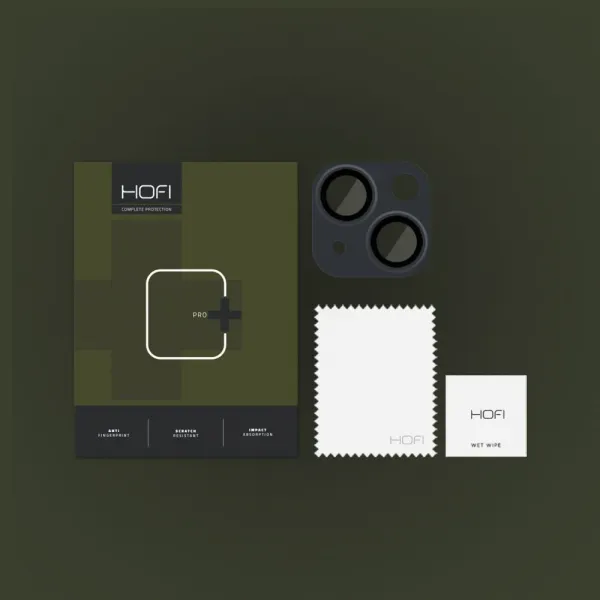 HOFI Fullcam Pro+ ochranné sklo na kameru na iPhone 15 / 15 Plus, čierne