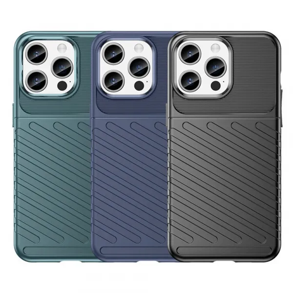 MG Thunder kryt na iPhone 15 Pro Max, čierny