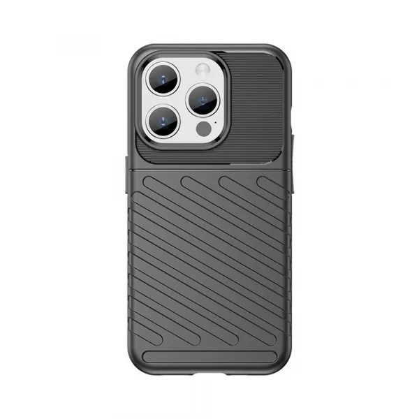MG Thunder kryt na iPhone 15 Pro, čierny