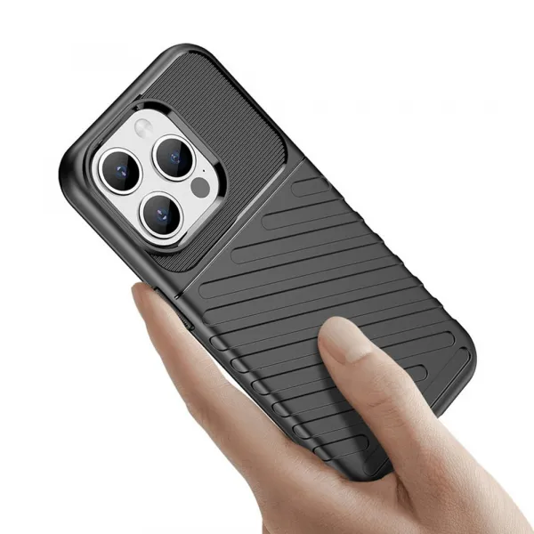 MG Thunder kryt na iPhone 15 Pro, čierny