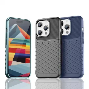 MG Thunder kryt na iPhone 15 Pro, čierny