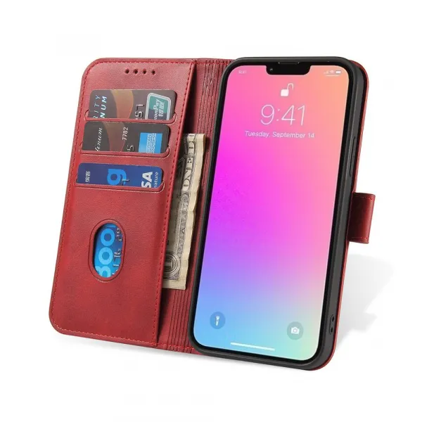 Magnet Case, iPhone 15 Plus, červený