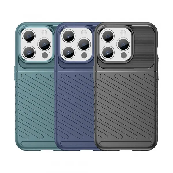 MG Thunder kryt na iPhone 15 Pro, čierny