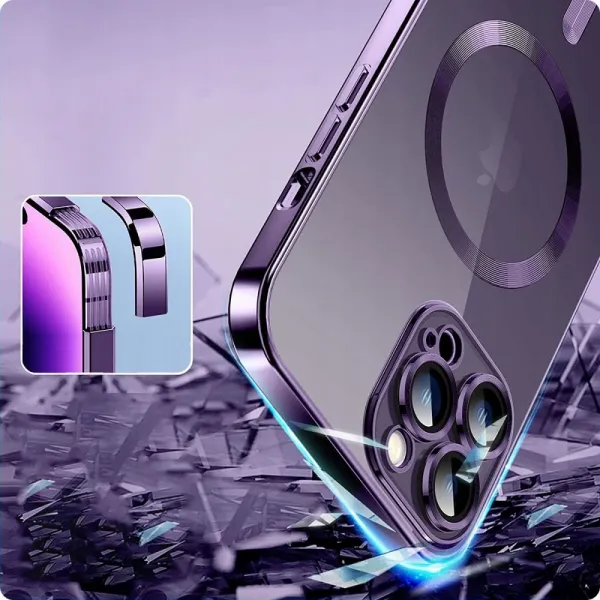 Tech-Protect MagShine, iPhone 15, čierny