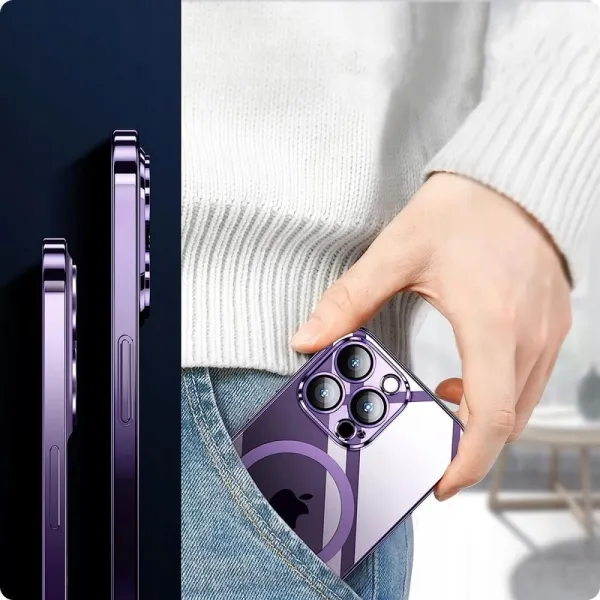 Tech-Protect MagShine, iPhone 15, čierny