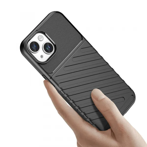 MG Thunder kryt na iPhone 15 Plus, čierny