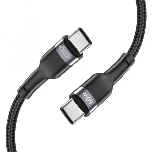 Tech-Protect UltraBoost USB-C - USB-C, PD60W / 3 A, 2 m, sivý