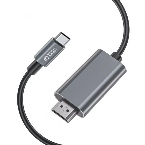 Tech-Protect Ultraboost kábel USB-C / HDMI 4K 2m, čierny
