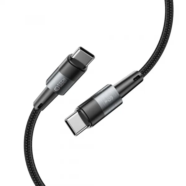 Tech-Protect UltraBoost USB-C - USB-C, PD60W / 3A, 1 m, sivý