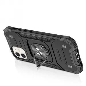 MG Ring Armor plastový kryt na iPhone 14 Plus, čierny