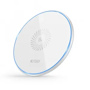 Tech-Protect QI15W-C1 bezdrôtová nabíjačka 15W, biela