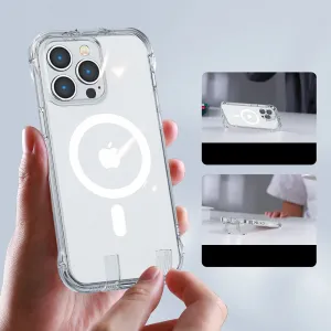 Joyroom Magnetic Defender obal s MagSafe, iPhone 14 Plus, priehľadný