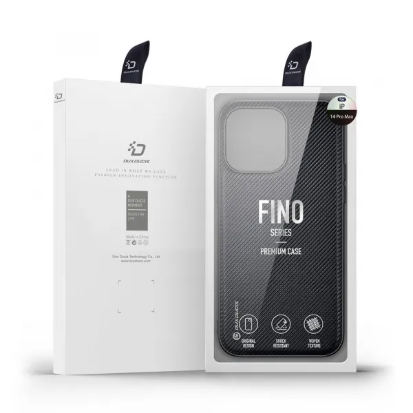 Dux Ducis Fino kryt na iPhone 14 Pro Max, čierny
