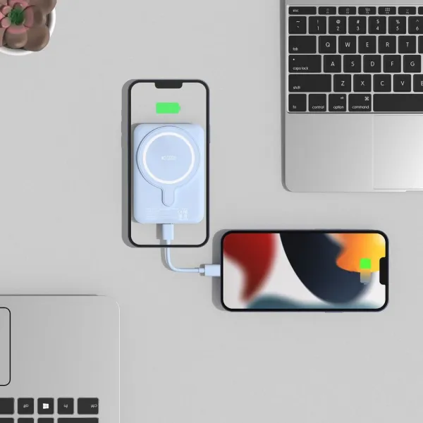 Tech-Protect PB10 LifeMag PowerBanka s MagSafe, 5000 mAh, modrá