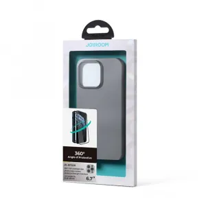Joyroom 360 Full Case obal + tvrdené sklo, iPhone 13 Pro MAX, sivé