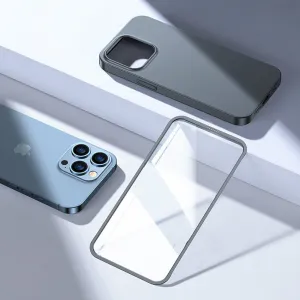 Joyroom 360 Full Case obal + tvrdené sklo, iPhone 13 Pro MAX, sivé