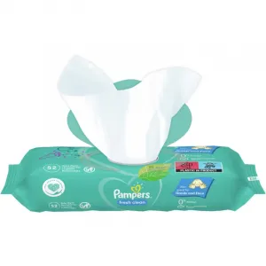 Pampers Vlhčené utierky Fresh Clean 12 x 52 ks,12x PAMPERS Fresh Clean Obrúsky vlhčené 52 ks