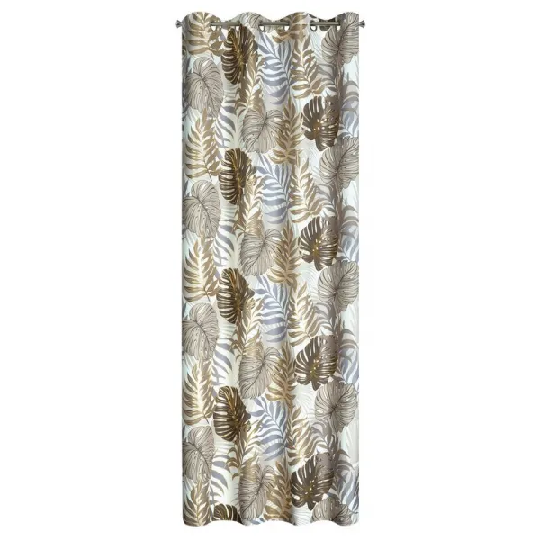 Hotový záves D91 KORFU hnedý - na priechodkách